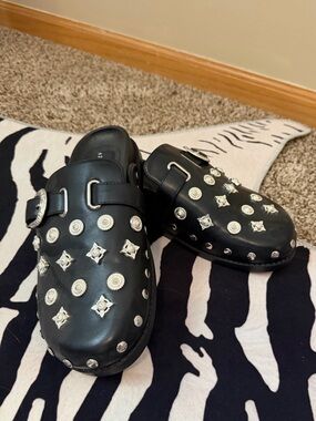 Azalea Wang Studded Mules